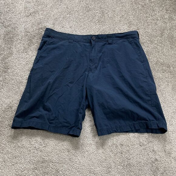 Columbia Shorts Mens 36 Hiking Navy Blue 10" Lightweight 100% Cotton  AM4471 - Picture 1 of 11